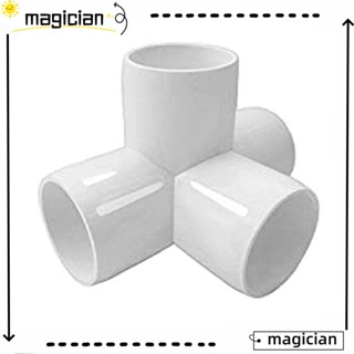 Mag อุปกรณ์เชื่อมต่อท่อ PVC 4 ทาง สีขาว 1 นิ้ว สําหรับเฟอร์นิเจอร์ 10 ชิ้น