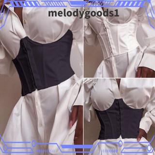 MELODYGOODS1 เข็มขัดกางเกงยีน ขากว้าง เข้ารูป หรูหรา แฟชั่นสําหรับผู้หญิง