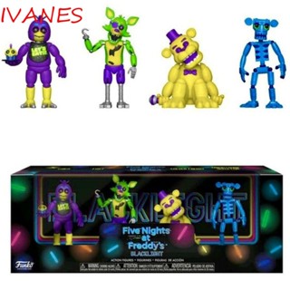 Ivanes โมเดลฟิกเกอร์ PVC รูปการ์ตูนหมี Fazbear สําหรับตกแต่งบ้าน