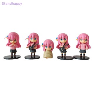 Standhappy 5 ชิ้น / เซต Bocchi the Rock! ใหม่ ฟิกเกอร์ PVC อนิเมะ Ikuyo Kita Nijika Ijichi Hitori Gotoh Ryo Yamada ของขวัญ ของเล่นสําหรับเด็ก