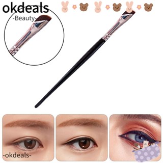 Okdeals 2 ชิ้น สีดํา อายไลเนอร์ แปรงแต่งหน้า ขายดี เครื่องมือตา ปากกาอายไลเนอร์