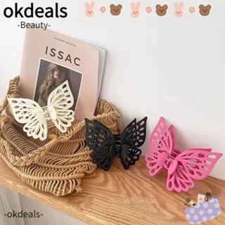 OKDEALS Okdeals กิ๊บติดผม รูปผีเสื้อ ขนาดใหญ่ เครื่องประดับ สําหรับผู้หญิง