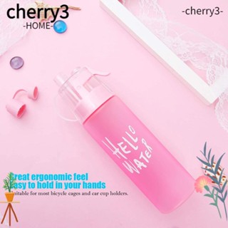 CHERRY3 ขวดปั๊มน้ําพลาสติก กันรั่วซึม จุน้ําได้เยอะ 580 มล. พร้อมสเปรย์หมอก สําหรับออกกําลังกาย ฟิตเนส