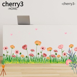 Cherry3 สติกเกอร์ติดผนัง มีกาวในตัว ใช้ซ้ําได้ สําหรับห้องนอนเด็ก