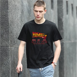  พิมพ์ลาย ZGM WXExtra Big Size เสื้อยืดแขนสั้น ผ้าฝ้าย พิมพ์ลายภาพยนตร์ Back to the Future สไตล์ฮิปฮอป ขนาดใหญ่ สําหรับผ