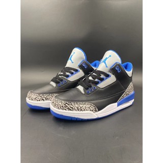 รองเท้าบาสเก็ตบอล Air Jordan 3 AJ3 Avatar สไตล์เรโทร สําหรับผู้ชาย 136064-007 ดําเทา 41 ก