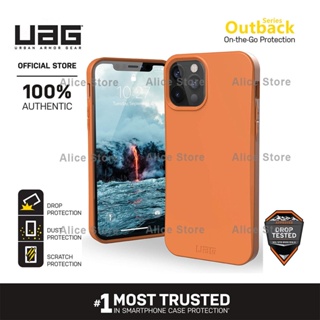 Uag เคสโทรศัพท์มือถือ กันตก ลายทหาร สีส้ม สําหรับ iPhone 12 Pro Max 12 Mini