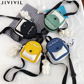 JIVIVIL กระเป๋าสะพายหลังสีสันสวยงามคลิปเป้สะพายหลัง 1 ใบ