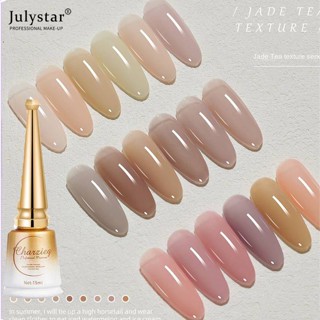 JULYSTAR Charzieg 30 สีเจลทาเล็บเจลทาเล็บกึ่งถาวรแช่ปิดยูวีเจลทาเล็บ 2023 น้ำแข็งใสสีทาเล็บเคลือบเงาสำหรับร้านทำเล็บ