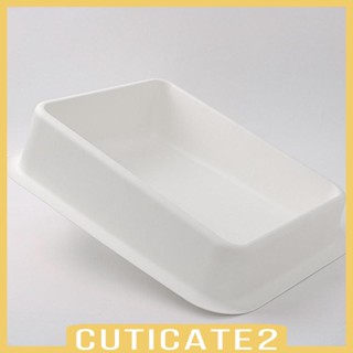 [Cuticate2] กระบะทรายแมว แบบเปิด กึ่งปิด ทําความสะอาดง่าย ขนาดใหญ่ สําหรับแมวในร่ม