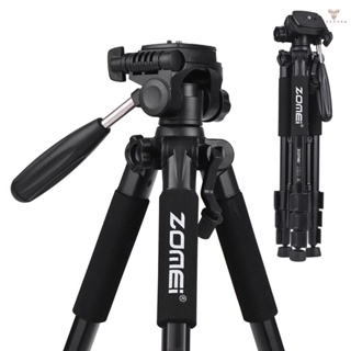 Fw ZOMEI Q111 142cm/56 Inch Lightweight Portable Aluminum Alloy Camera Travel Tripod with Quick Release Plate/ Carry Bag for    DSLR Smartphone