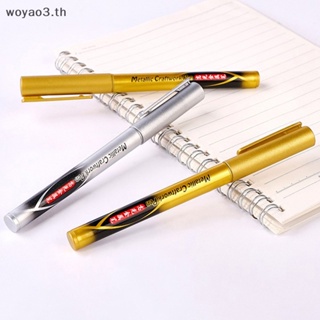 [Woyao] ปากกามาร์กเกอร์ ไฮไลท์ โลหะ กันน้ํา สีทอง สีเงิน สําหรับเขียนตัวอักษร