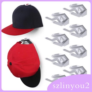 [szlinyou2] ตะขอแขวนหูฟัง หมวก ติดตั้งง่าย สําหรับตู้เสื้อผ้า ห้องครัว ห้องนอน ทางเข้า 8 ชิ้น