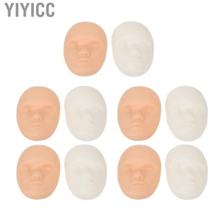 Yiyicc Facial Tattoo Training Skin  Artificial 3D Practice Head for Salon Novice