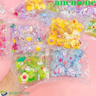 Anemone กิ๊บติดผมเรซิ่น แฮนด์เมด Diy สําหรับตกแต่งสมุดภาพ เครื่องประดับ การ์ด