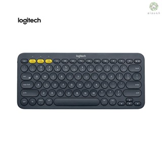 [DZ]Logitech K380 คีย์บอร์ดไร้สาย BT 3.0 สวิตช์ง่าย การเชื่อมต่อหลายอุปกรณ์ หลายระบบ สีเทา