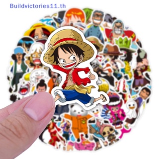 Buildvictories11 สติกเกอร์ ลายการ์ตูนลูฟี่ สําหรับติดตกแต่งสเก็ตบอร์ด โทรศัพท์มือถือ โน้ตบุ๊ก รถจักรยานยนต์ 48 50 60 ชิ้น