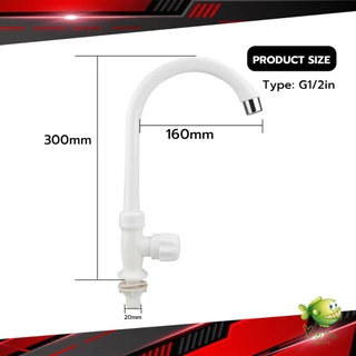 YOYO ก๊อกน้ำ ก๊อกน้ำอ่างล้างจาน ซิงค์น้ำ สีขาว รุ่น Kitchen faucet