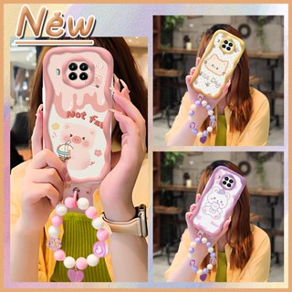 Love bracelet Wave border Phone Case For Xiaomi 10T Lite/Redmi Note9 PRO 5G/10i flower Pendants luxurious three-dimensional