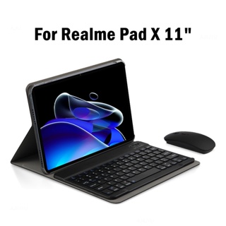 เคสคีย์บอร์ดบลูทูธ พร้อมขาตั้ง สําหรับ OPPO Realme Pad X 11 นิ้ว 2022 X 11 นิ้ว