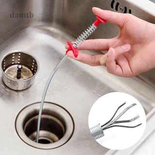 Dtb เครื่องมือดึงท่อระบายน้ํา ยืดหยุ่น พร้อมกรงเล็บ 4 ชิ้น