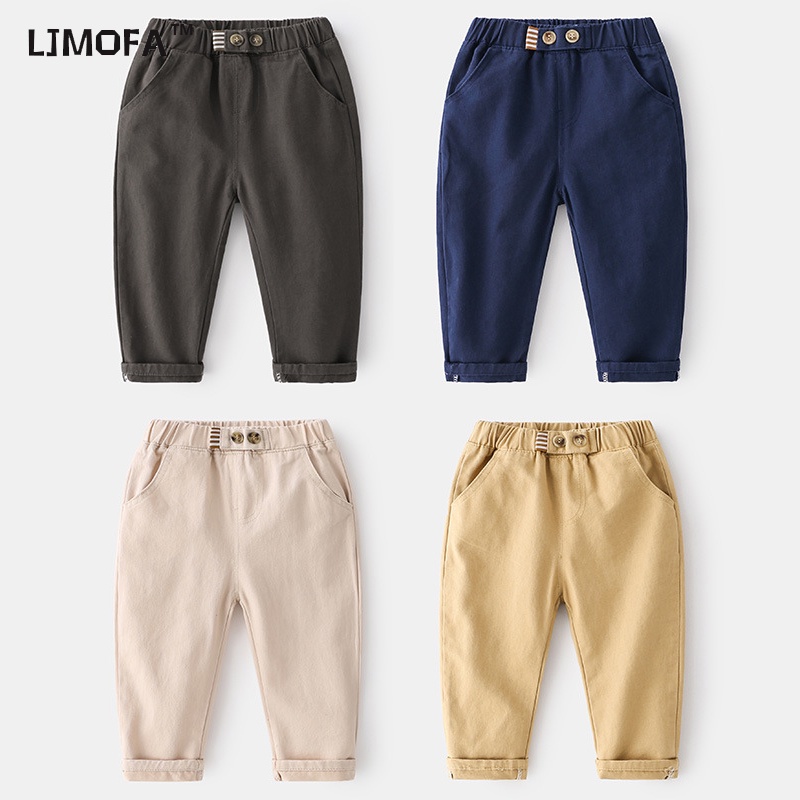 [Local Shipping] 2-8 ปี 2025 กางเกงลําลอง ผ้าฝ้าย เอวกลาง ใส่สบาย แฟชั่นฤดูใบไม้