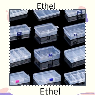 Ethel1 กล่องพลาสติก ทรงสี่เหลี่ยม สําหรับจัดเก็บยา