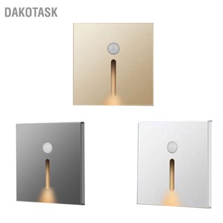 DAKOTASK LED Motion Sensor ไฟกลางคืน ABS โคมไฟเหนี่ยวนำ ขนาดเล็กสำหรับโถงทางเดินข้างเตียง