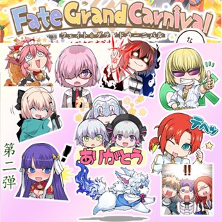 สติกเกอร์ ลายการ์ตูนอนิเมะ Fate Grand Carnival Mash Kyrielight Fujimaru Ritsuka Saber Kawaii สําหรับตกแต่ง Ipad แล็ปท็อป โทรศัพท์