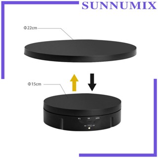 [Sunnimix] แท่นหมุนไฟฟ้า พร้อมรีโมตคอนโทรล เสียงรบกวนต่ํา สําหรับถ่ายภาพ