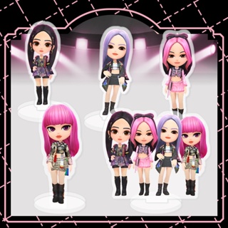 เครื่องประดับอะคริลิค รูปการ์ตูน BLACKPINK jisoo Lisa Jennie rose