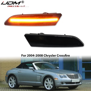 Ijdm ไฟเลี้ยว LED สีเหลืองอําพัน 12V T10 แบบเปลี่ยน สําหรับ Chrysler Crossfire 2004 2005 2006 2007 2008 2 ชิ้น1938200721