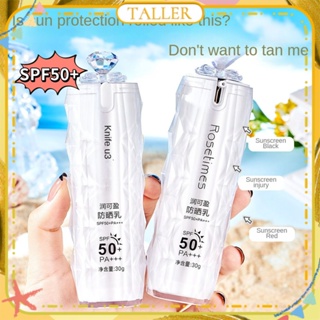 ✧Ready Stcok Rosetimes Spf50+ Runkeying Sunscreen Lotion High Power Isolation Whitening Moisturizing Oil Control Concealer Long Lasting Face Care 30g TALLER