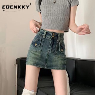 EOENKKY กระโปรง กระโปรงยีนส์ กระโปรงกางเกง 2023 NEW Style 072624