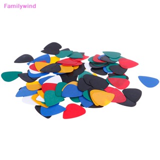 Familywind&gt; ปิ๊กกีตาร์อะคูสติก เซลลูลอยด์ 100 ชิ้น
 ดี