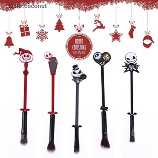 [little.coconut] แปรงแต่งหน้า ลายการ์ตูน Nightmare Before Christmas สําหรับเจ้าสาว 5 ชิ้น