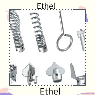 Ethel1 หัวตัดท่อระบายน้ํา เหล็กแมงกานีส 16 มม. ทนทาน สีเงิน 8 ชิ้น