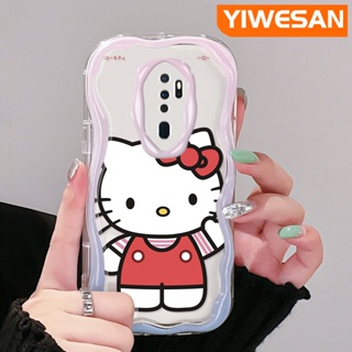 เคสโทรศัพท์มือถือแบบนิ่ม ใส กันกระแทก ลายการ์ตูนเฮลโลคิตตี้น่ารัก สีสันสดใส สําหรับ OPPO A5 2020 A9 2020