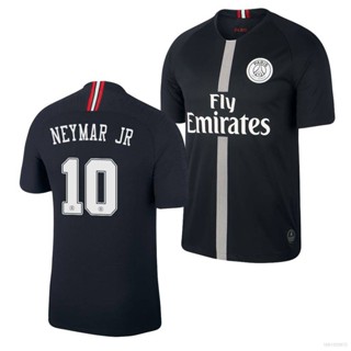 เสื้อกีฬาแขนสั้น ลายทีมชาติฟุตบอล Paris Saint-Germain 18-19 ชุดเยือน พลัสไซซ์