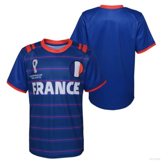 เสื้อยืดคอกลม แขนสั้น พิมพ์ลาย World Cup France Jersey Fans พลัสไซซ์ สําหรับผู้ชาย และผู้หญิง