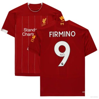 เสื้อกีฬาแขนสั้น ลายทีมชาติฟุตบอล Firmino 2019 2020 ชุดเหย้า สไตล์เรโทร สําหรับผู้ชาย และผู้หญิง