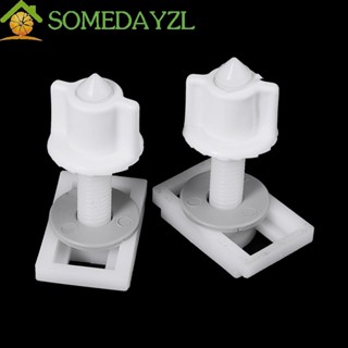 Somedayzl อะไหล่ที่นั่งชักโครก PP 2 แพ็ค สําหรับซ่อมแซมฝาชักโครก