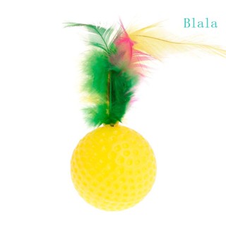 Blala ลูกบอลขนนก มีสีสัน ของเล่นสําหรับแมว