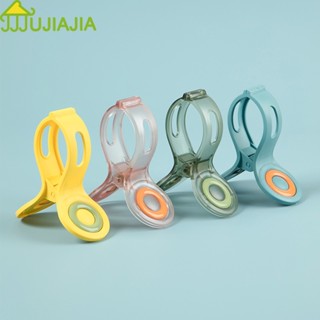 Jujiajia กระดุมพลาสติก แบบหนา กันลม สําหรับหนีบเสื้อผ้า ผ้าห่ม