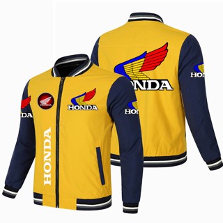 HONDA LOGO baseball uniform X-ADV750 CB650R CBR1000RR ADV150 CBR600RR X-ADV350 CB1100 outdoor riding color matching thin sports windproof jacket