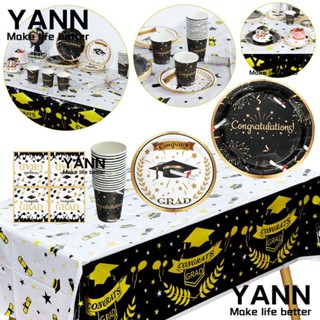 Yann1 ป้ายกระดาษ แบบใช้แล้วทิ้ง สําหรับตกแต่งหน้าเค้ก ขนมหวาน 16 ชิ้น