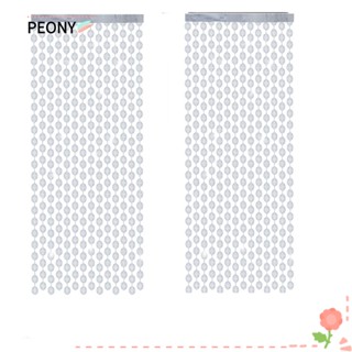 Peonypavilion ผ้าม่านฟอยล์ดิสโก้ สีเงิน 3.3x6.6 ฟุต สําหรับตกแต่งปาร์ตี้ 2 แพ็ค