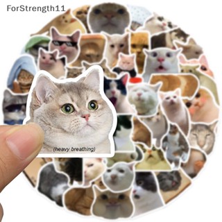 Fo สติกเกอร์ ลายกราฟฟิตี้แมว MEME Animals สําหรับตกแต่งโน้ตบุ๊ก แล็ปท็อป 50 ชิ้น TH