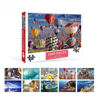 F2C ของเล่นฝึกสมาธิ สำหรับเด็กและผู้ใหญ่ Jigsaw puzzles ตัวต่อจิ๊กซอว์ 1000 ชิ้น