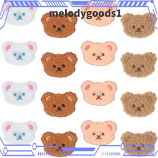 Melodygoods1 แผ่นแพทช์รีดติดเสื้อแจ็กเก็ต ปักลาย 4 สี DIY 4 ชิ้น